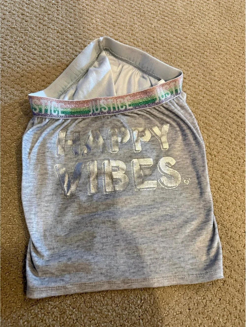 Justice size 14/16 happy vibes shorts